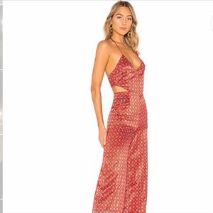 House of Harlow red jumpsuit